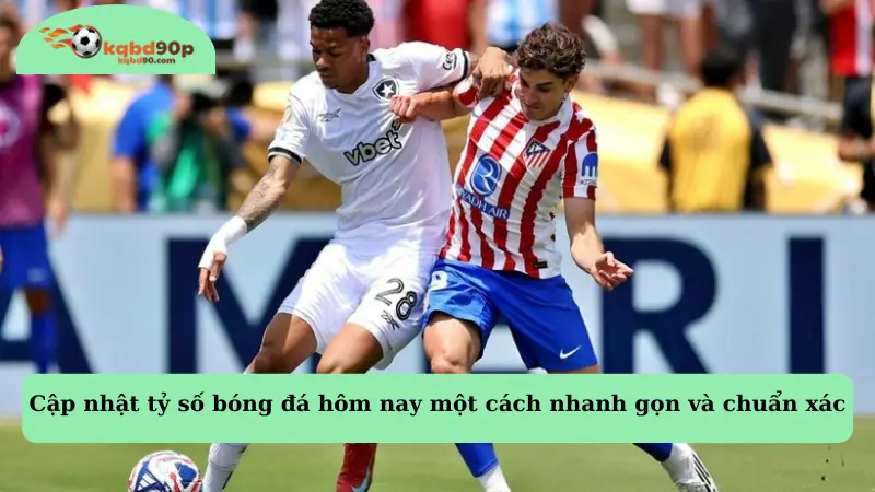 Cập nhật tỷ số bóng đá hôm nay một cách nhanh gọn và chuẩn xác
